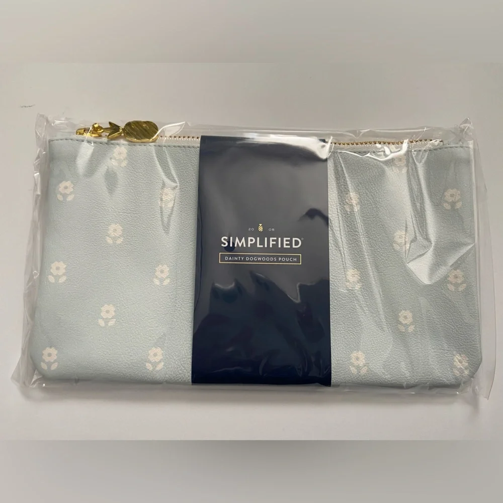 Emily Ley Simplified Pouch Dogwood Pattern NWT! Planner Acessory